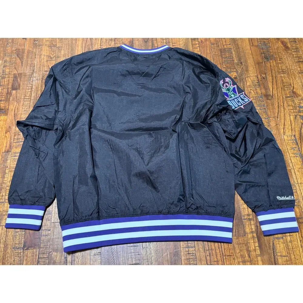 Milwaukee Bucks Mitchell & Ness NBA Wind Breaker Jacket Men’s Large L NWOT New